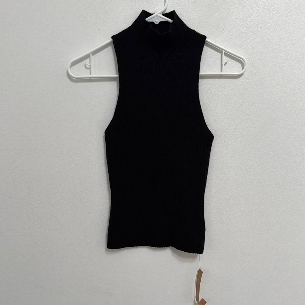 Reformation new with tags black turtleneck tank top Black Sleeveless Women's Top